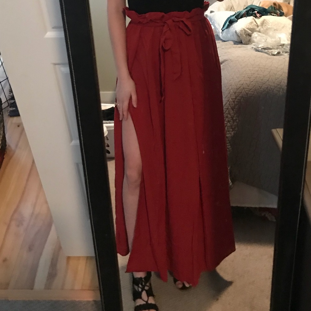 ASOS slit maxi skirt